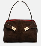 Ferragamo Hug Small suede shoulder bag