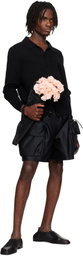 Simone Rocha Black Knit Workwear Cardigan