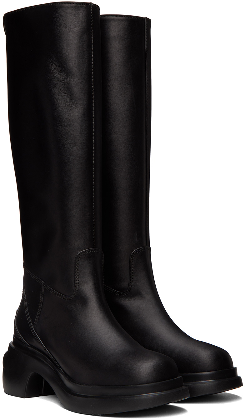 Wooyoungmi Black Plaque Boots Wooyoungmi display picture 3