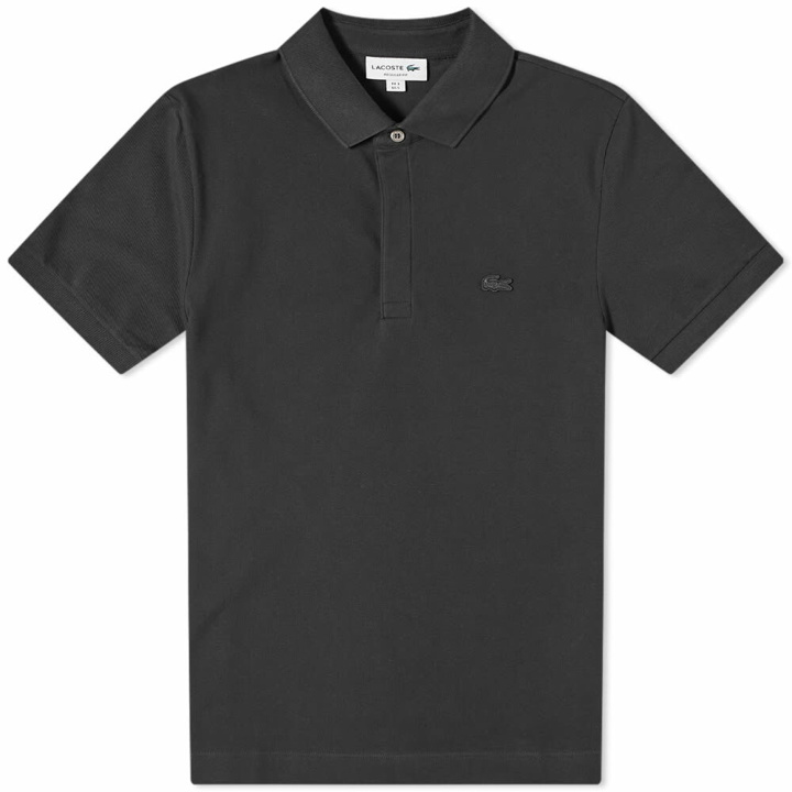 Photo: Lacoste Men's Paris Pique Polo Shirt in Black