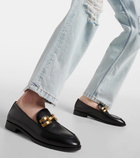 Aquazzura Brandi leather loafers