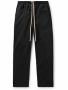Fear of God - Forum Straight-Leg Logo-Appliquéd Cotton-Jersey Sweatpants - Black