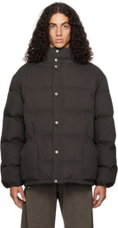 Omar Afridi Brown Noshaq Down Jacket