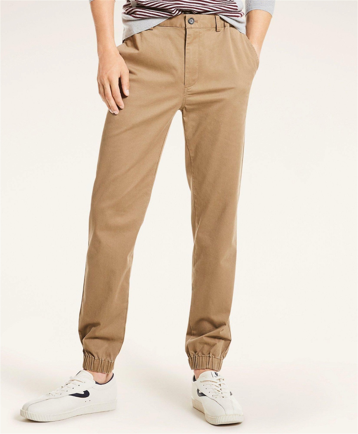 Brooks Brothers Men's Stretch Cotton Twill Jogger Pants