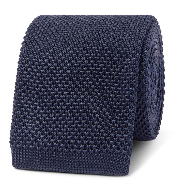 Photo: Hugo Boss - 6cm Knitted Silk Tie - Blue