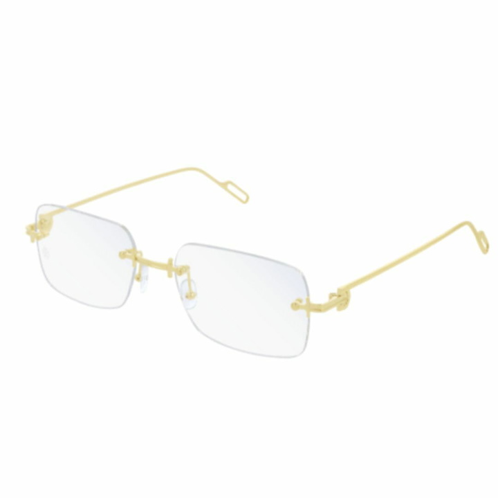 Photo: Cartier Eyewear Ct0171o003 Gold Gold Transparent