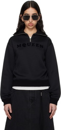 McQueen Black Cut & Sew Sweatshirt