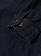 Hartford - Joyce Garment-Dyed Cotton-Corduroy Shirt Jacket - Blue