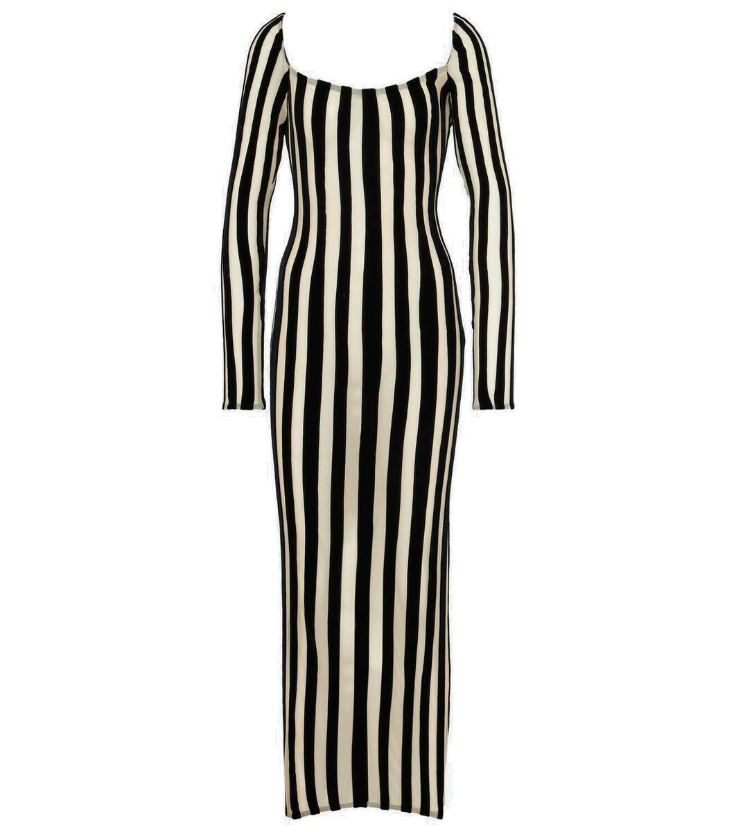 Photo: LaQuan Smith Striped gown