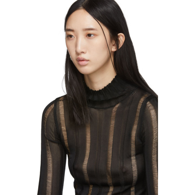 Yang Li Black Grunge Turtleneck Yang Li