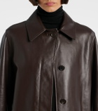 The Row Gracia leather jacket