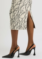 Alexander Mcqueen Thorn Branches Knitted Midi Skirt Multi Print