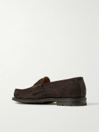 Yuketen - Rob's Suede Penny Loafers - Brown