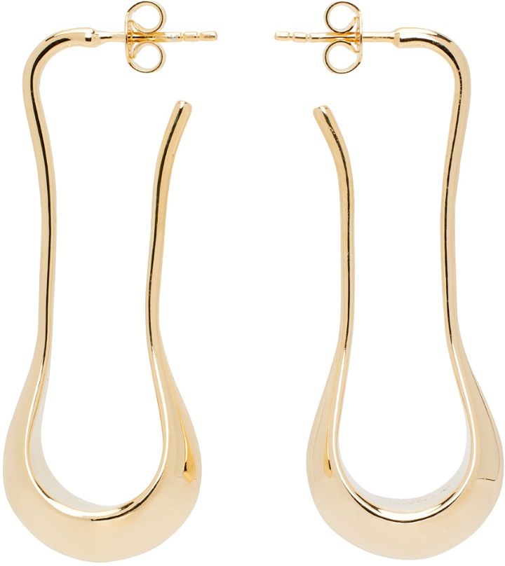 Photo: LEMAIRE Gold Short Drop Earrings