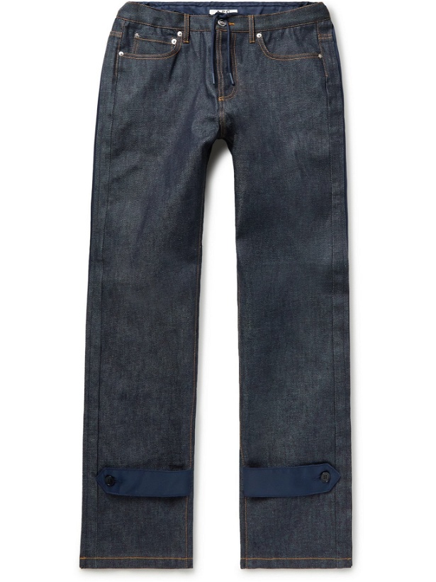 Photo: A.P.C. - Sacai Nylon-Trimmed Denim Jeans - Blue - M