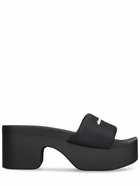 ALEXANDER WANG - 85mm Aw Padded Nylon Platform Slides