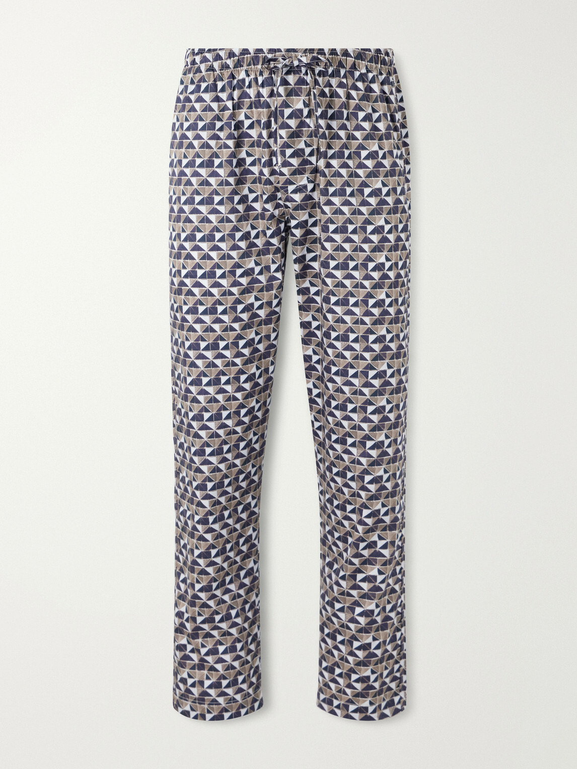 Zimmerli - Printed Cotton-Sateen Pyjama Trousers - Blue