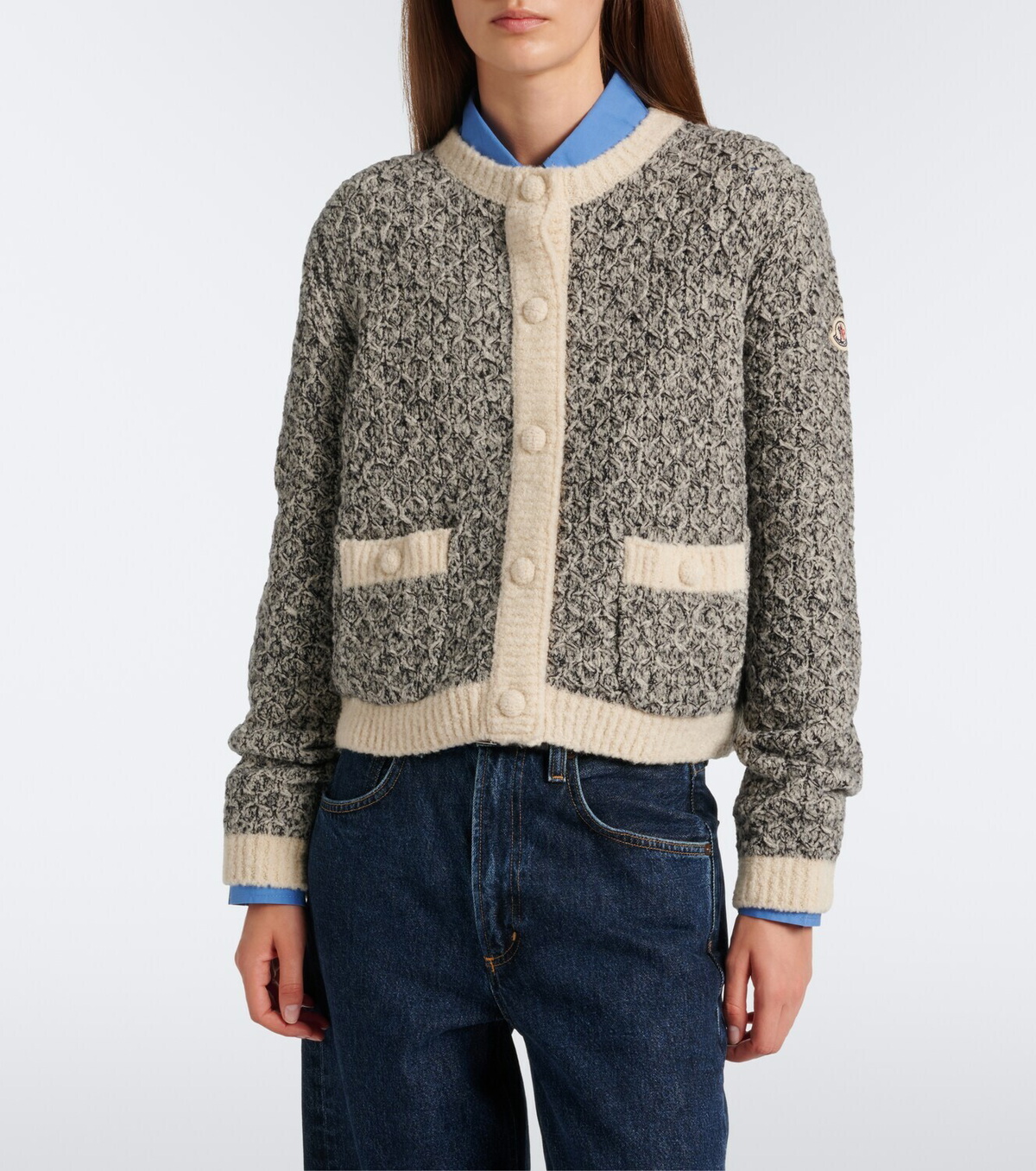 Moncler Wool and alpaca-blend cardigan
