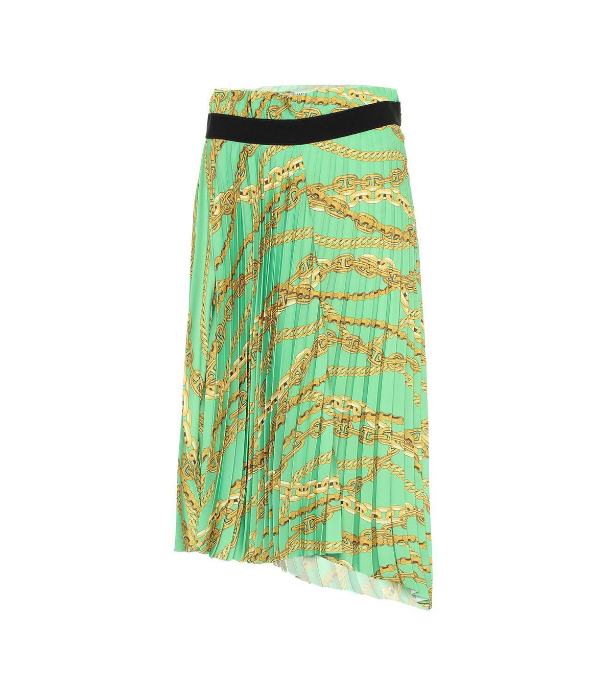 Balenciaga Printed asymmetric pleated skirt