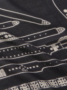 Enfants Riches Déprimés - Printed Wool and Silk-Blend Scarf