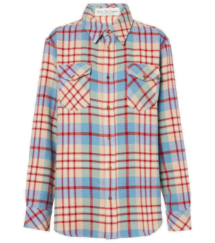 Photo: God's True Cashmere Al’s Run plaid cashmere shirt