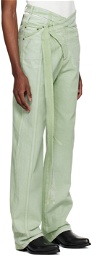 Ottolinger SSENSE Exclusive Green Jeans