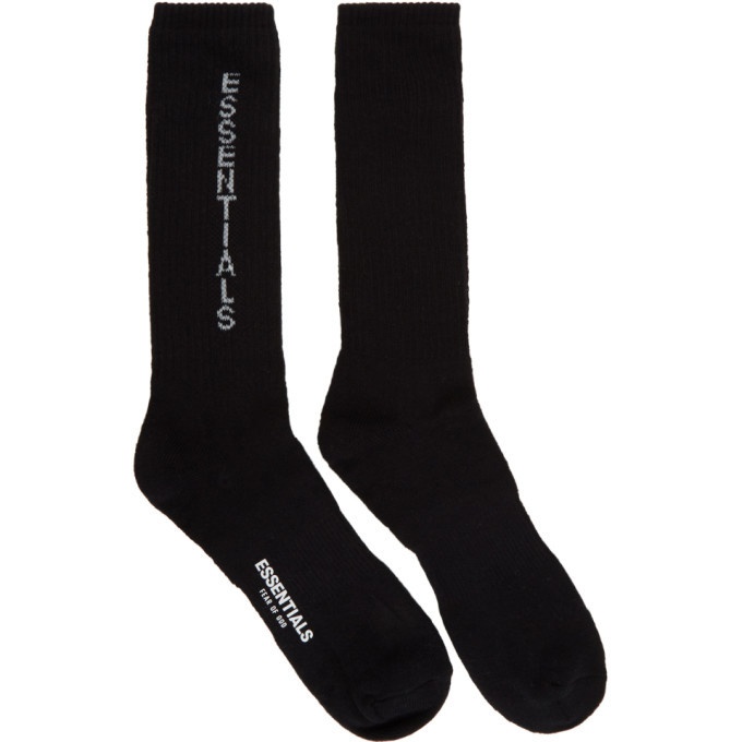 Photo: Essentials Black Crew Socks