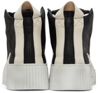 Boris Bidjan Saberi Black & Off-White Suede Bamba 1.1 High Top Sneakers