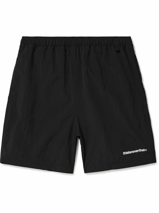 Photo: thisisneverthat - Jogging Straight-Leg Logo-Print Shell Shorts - Black