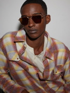 Jacques Marie Mage - Nick Fouquet Nellcôte Square Frame Metal Sunglasses