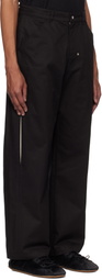 Kijun Black Color Slit Trousers