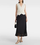 Rixo Magda lace maxi skirt