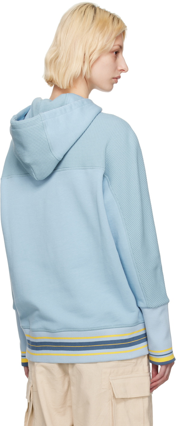 Nicholas Daley Blue Paneled Hoodie