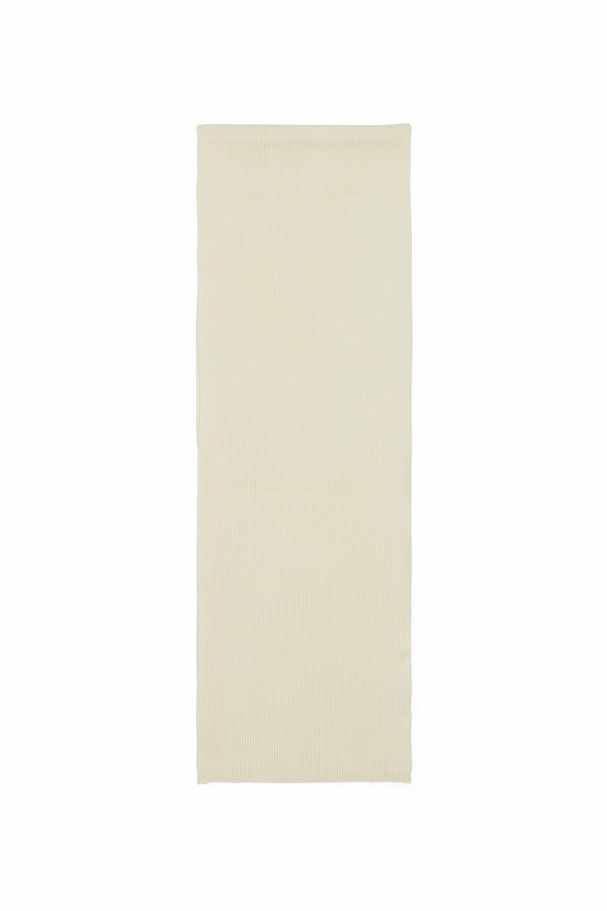Diesel Ribbed wool-blend scarf - Scarf - Unisex - White