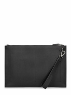 TOM FORD - Small Grain Leather Pouch W/strap