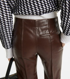 Bottega Veneta - Mid-rise cropped leather pants