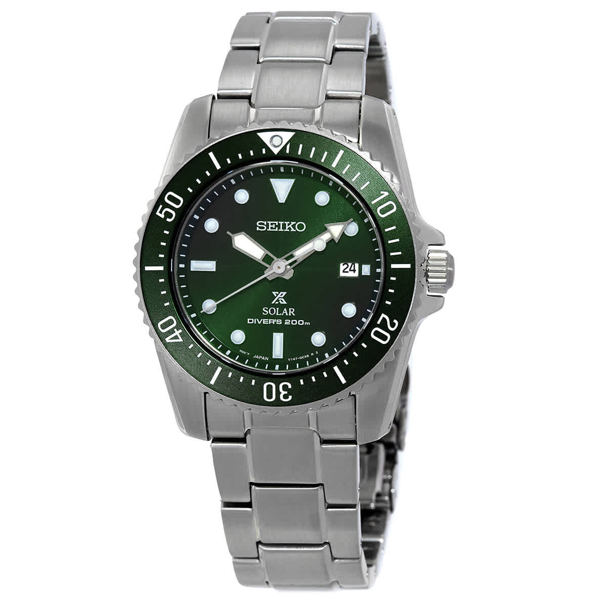 Seiko Prospex Solar Green Dial Mens Watch SNE583 Seiko