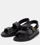 Gucci Moritz GG leather sandals