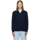 Polo Ralph Lauren Navy Half-Zip Sweater