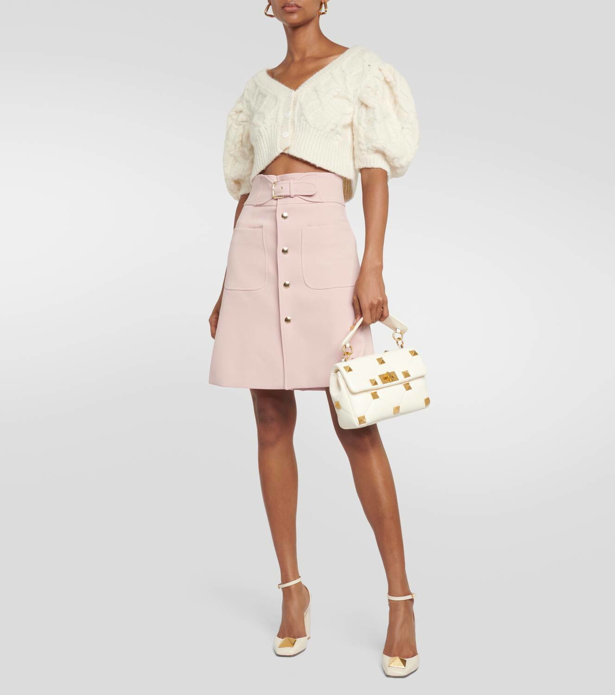 REDValentino High-rise jersey miniskirt