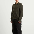 Barbour Men's Heritage + Garthman Zip Cardigan in Olive Ink