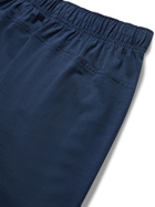 Nike Training - Wide-Leg Logo-Print Mélange Dri-FIT Shorts - Blue