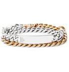 Bunney - Gold-Dipped Sterling Silver ID Wrap Bracelet - Silver
