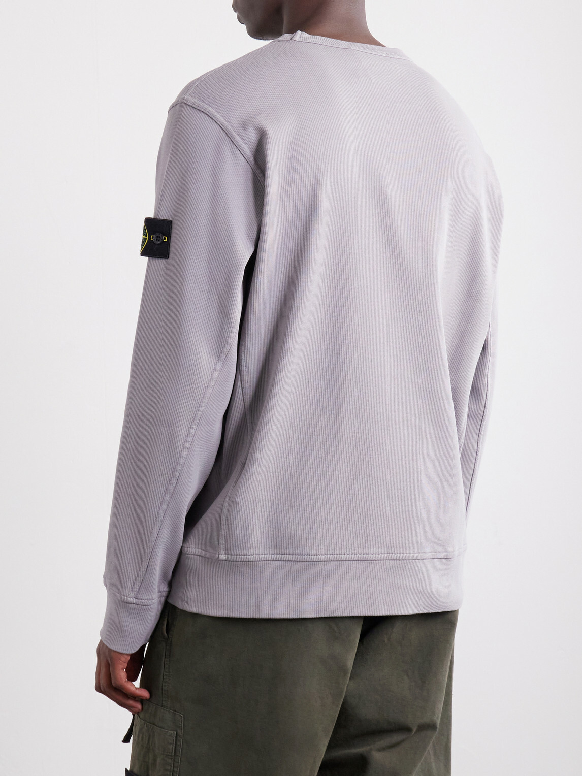 Stone Island - Cotton-Jersey Sweatshirt - Gray