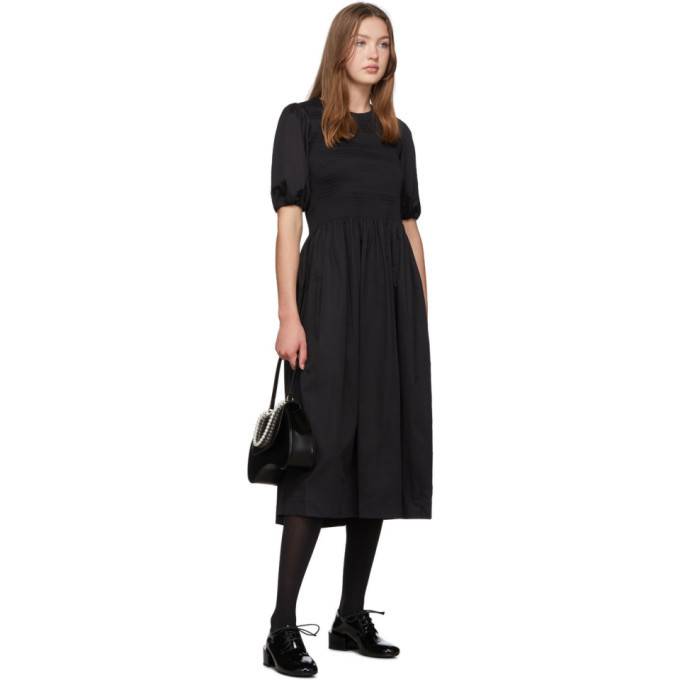 molly goddard black dress Molly Goddard Black Mesh Dress, size 8US/12UK