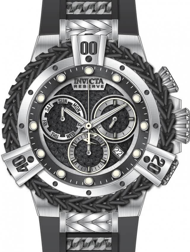 Invicta Reserve Chronograph Quartz Black Dial Mens Watch  display picture 3