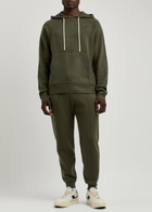 Paige Donaldson Hooded Knitted Sweatshirt Dark Green