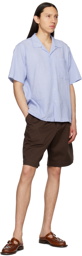 Universal Works Brown Embroidered Shorts