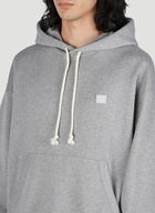 Acne Studios - Face Patch Hooded Sweatshirt in Grey