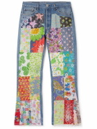 READYMADE - Flared Appliquéd Patchwork Jeans